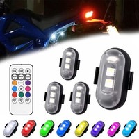 4 StüCk RGB Auto LED Licht, Kabellose LED Stroboskop Lichter Mit Fernbedienung