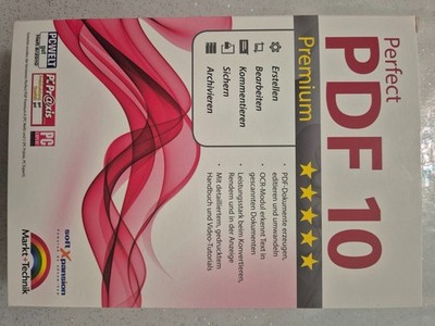 Perfect PDF 10 Premium inkl. DVD + OCR Vollversion, 1 Lizenz Windows