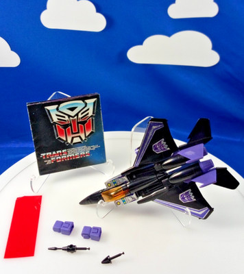 Pre-Rub  Vintage G1 Transformers 1984 Skywarp -Near Complete Seekers Deception