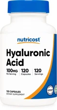 Nutricost Hyaluronic Acid Capsules 100mg Per Serving (120 Vegetarian Capsules)