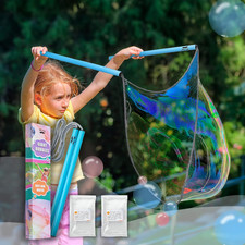 - Giant Bubble Wands Kit, 3 Pcs, 1 Wand  2X Big Bubble Concentrate, Outdoor Bub