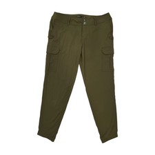 prAna  Tapered Cargo Utility Pants Olive Green Hiking Size 2 Campingcore