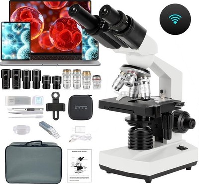 40-5000x WiFi electronic eyepiece three-lens biological outdoor educational stud