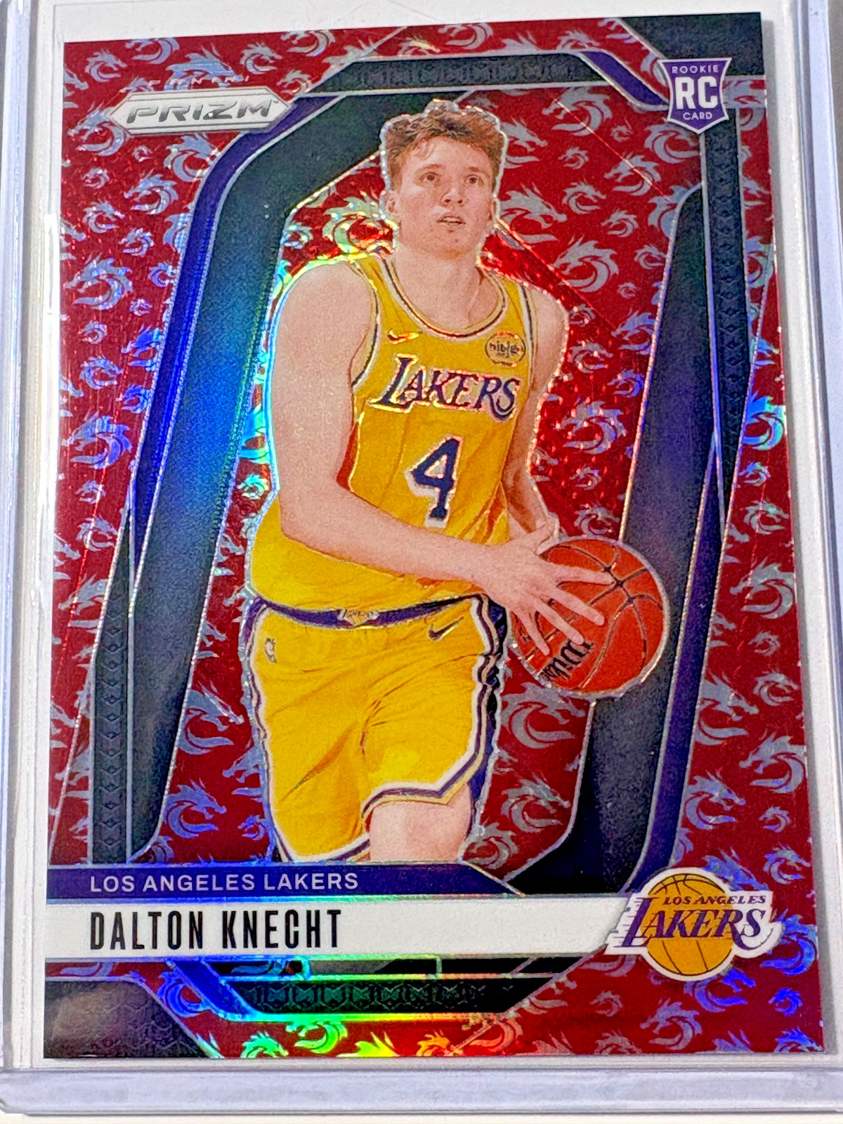 Dalton Knecht 2024-25 Panini Prizm Prizms Dragon Year #238 (RC) 64/88