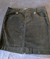 Vintage Old Navy Skirt Size 10 Reg Women's Corduroy Dark Olive Y2K Classic