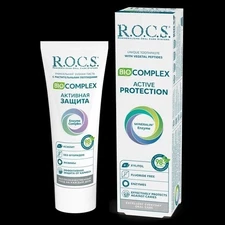 Toothpaste R.O.C.S Biocomplex Active Protection With Vegetal Peptides