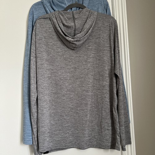 Patagonia (2) Capilene Cool Daily Hoody Mens Feather Grey Pullover Stretch NWOT - Picture 4 of 8