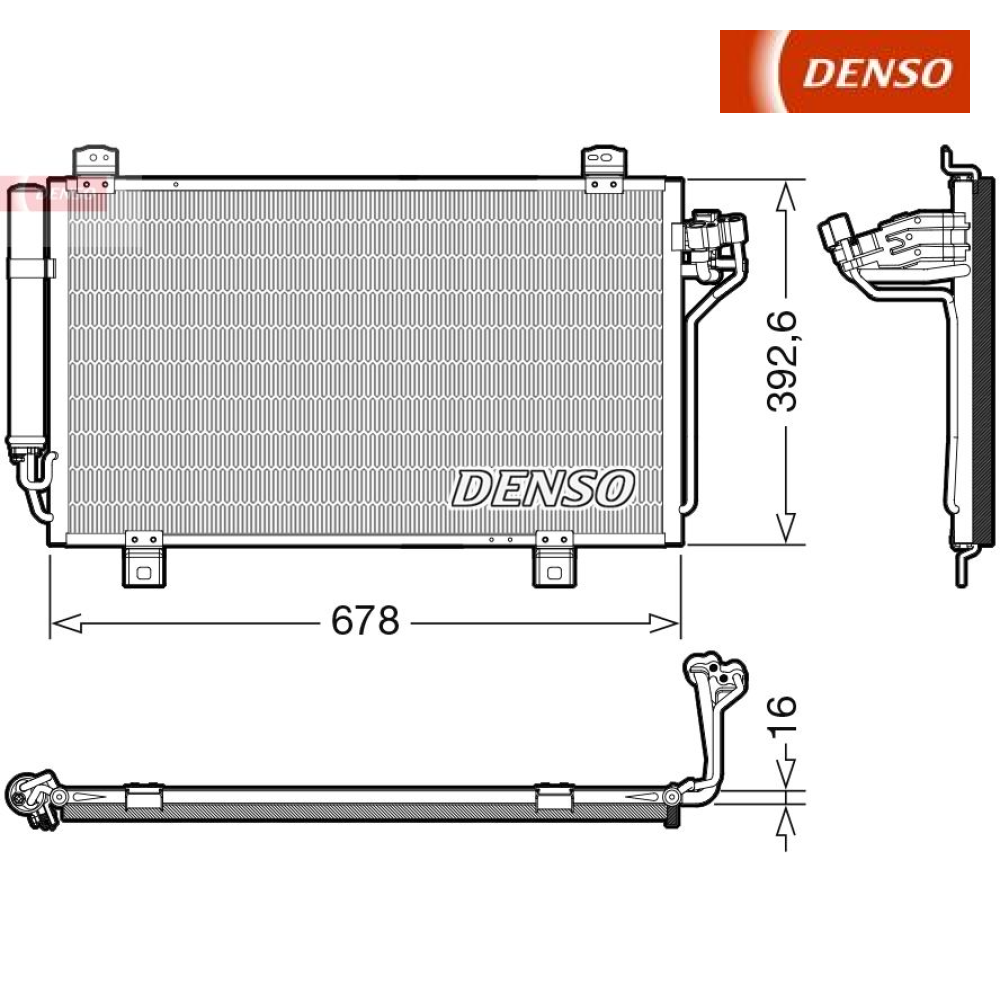 Condenser, air conditioning DENSO DCN44015 For MAZDA | eBay