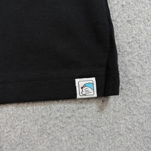 Doraemon UT Uniqlo Shirt Mens Medium Black Graphic Short Sleeve Anime Tee Logo - Picture 5 of 9