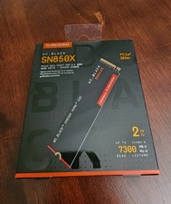 WD BLACK SN850X 2TB - Internal NVMe SSD WDBB9G0020BNC - New Factory Sealed