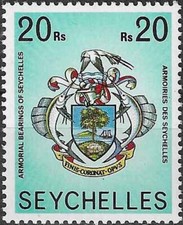 Timbre Blasons Seychelles 387 ** - 82090FS