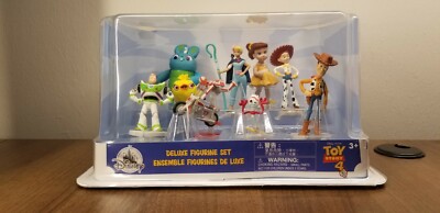 Authentic Disney Pixar Toy Story 4 Deluxe 9 Figure Play Set Woody