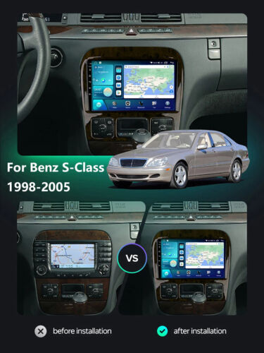 For 1998 - 2005 Mercedes Benz S Carplay GPS Android 13 Car Player Auto Radio - Picture 15 of 32