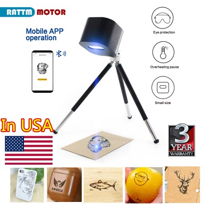 【USA】 1.6W Smart Mini Printer Laser Etcher Bluetooth Handheld Engraving Machine