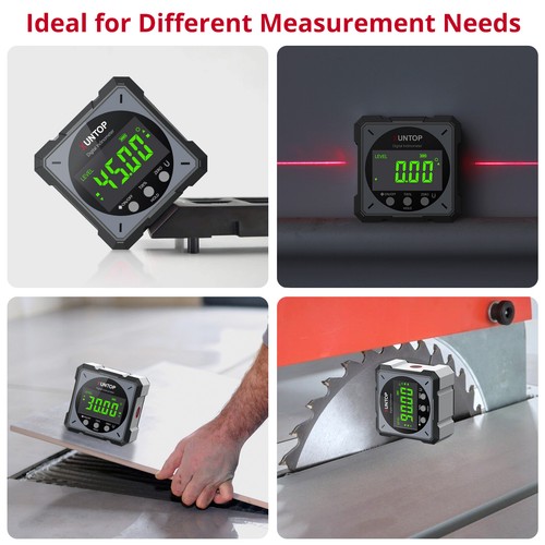 USB Charging Digital Laser Level Box Angle Finder Magnetic Protractor Gauge LCD - Picture 7 of 11