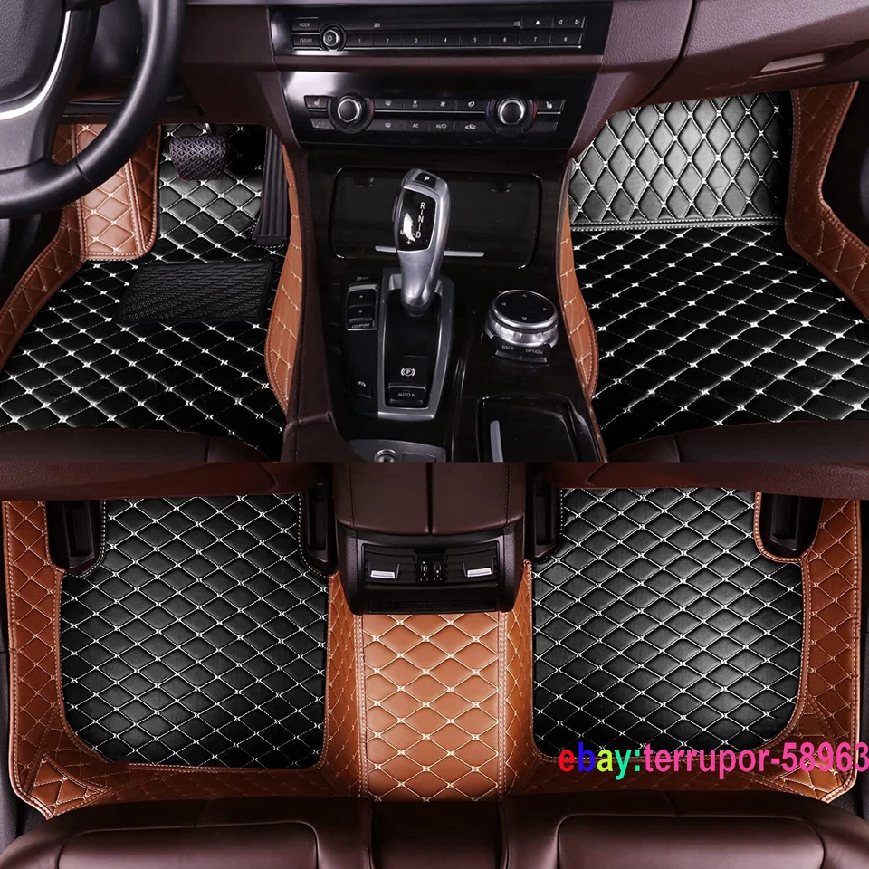 For Hyundai Santa Fe Waterproof luxurious Front Rear Custom Liners Car Floor Mat Foto 2 de 4