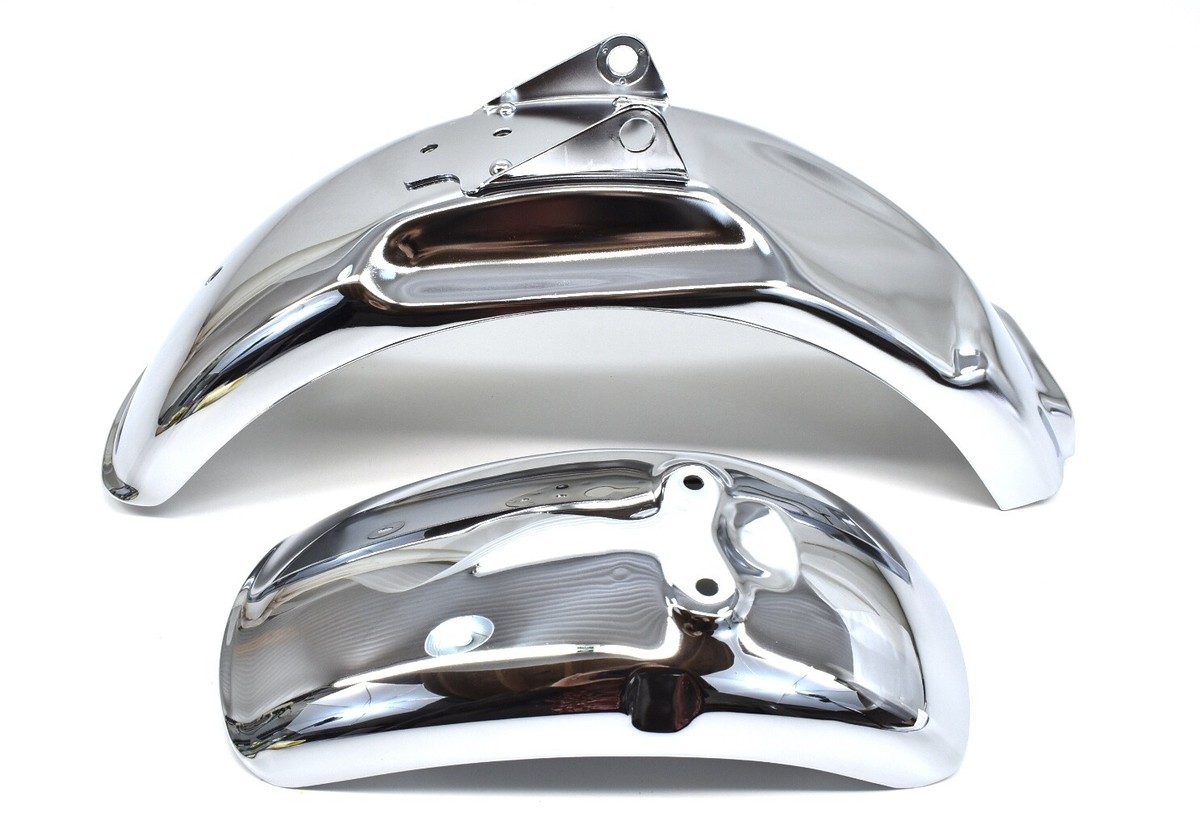 Fender Set 72-77 Z50 A Mini Trail OEM Honda Chrome Mud Guard (See