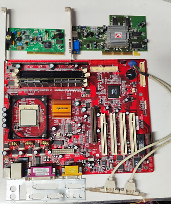 Matsonic MS9147C Soc. 478 Motherboard + Pentium 4 2.4GHz + DDR + Radeon 9000 AGP