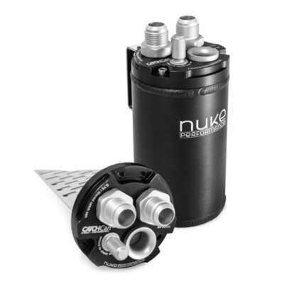 Nuke Performance Dual Inlet Ölfangdose 0,75L 750ml Renndrift Auto modifiziert