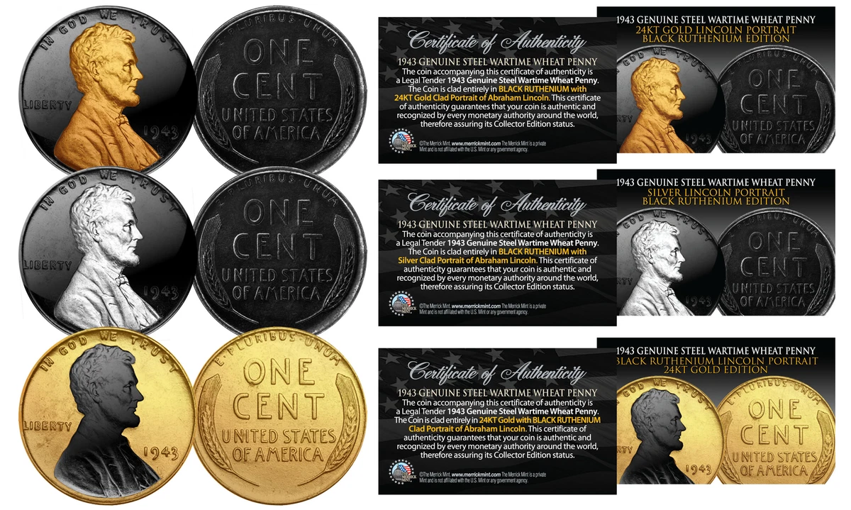 Circulado 1943 Año Lincoln Wheat Centavos Queños De EE