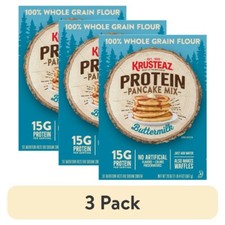  3 pack Krusteaz  Buttermilk Protein Pancake Mix 20 oz. Box