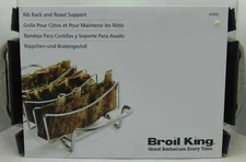 Broil King Heavy Duty Commercial Stainless Rib Rack  & Roast Holder 62602
