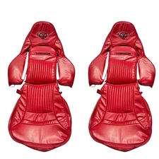 Chevy Corvette C5 Sports Seat Covers In Full Red Color (1997-2004)