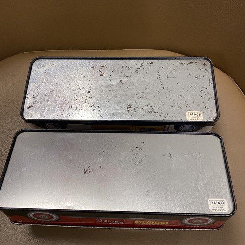 Craftsman Tools Sears Roebuck & Co White and Red Tin car Set - Picture 7 of 11