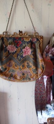women's 1940's vintage petit point embroidered purse | eBay