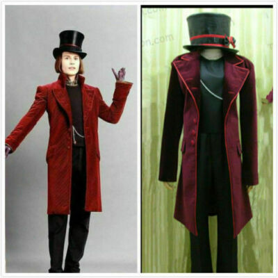 Charlie and the Chocolate Factory Willy Wonka cosplay costume custom made