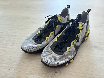 Nike React Element 55 Dynamic Yellow Pure Platinum Black CK1686-001 Men s Sz 13