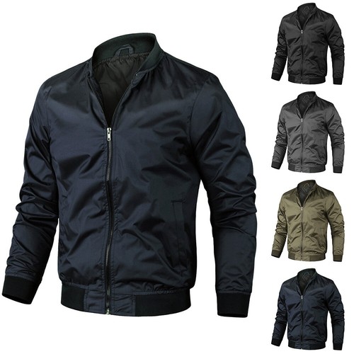 Mens-Bomber Top Jacket Winter Flight Military Air-Force Training