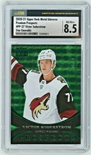 VICTOR SODERSTROM 2020-21 SkyBox Premium #6/10 Star Emeralds PMG Rc CSG 8.5