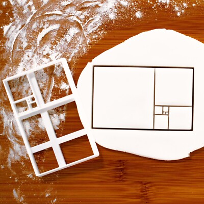 Fibonacci Tiling Cookie Cutter - mathematics math golden ratio geometry fractal