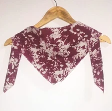 Flower Print Cotton Head Bandana  Summer Neck Scarf   Women Man Wrap Scarf