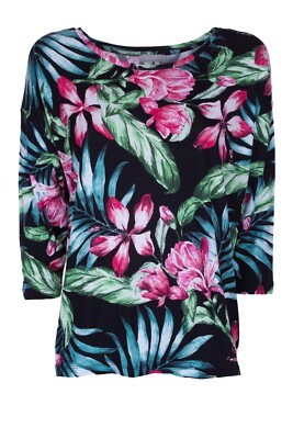 TAMARIS women's shirt ladies' shirt T-shirt blouse 3/4 black New size 36 38 44 46