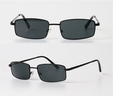 Herren Sonnenbrille Rechteckig schmal Agent Smith Schwarz Rennec M5 OL