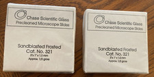 Chase Scientific Glass Precleaned Microscope Slides Cat. No. 321 Lot of 2