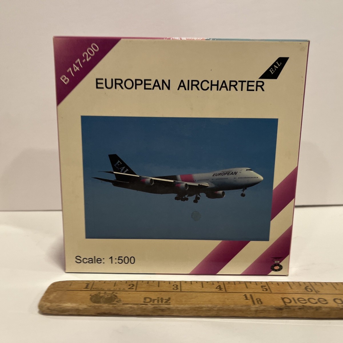 1:500 Herpa European AirCharter Airways Boeing 747 200 Charter