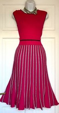 MONSOON GORGEOUS PINK KNIT MIDI PARTY DRESS SIZE S NEW WITH TAGS fits 8/10/12