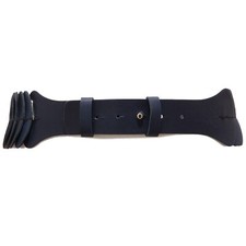 7658V women's belt SOLES blue leather leather belt woman