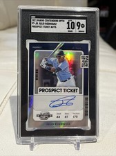 2021 Panini Contenders Optic Julio Rodriguez Prospect Ticket Auto PT-JR SGC 9