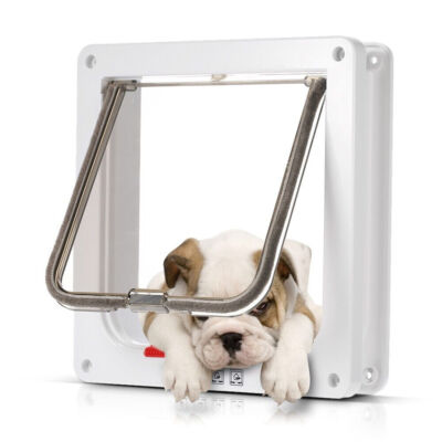 4-Way Lockable Magnetic Pet Door Cat Puppy Dog Magnetic Lock