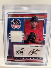 2023 USA Baseball Stars & Stripes #NTDP-TR Tristan Bristow Relic AUTO