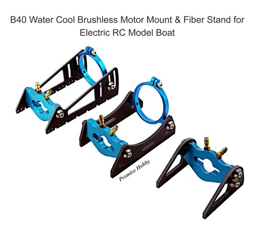 B36 / B40 Water Cool Brushless Motor Mount W/ fiber stand for RC Model Boat - Picture 30 of 30
