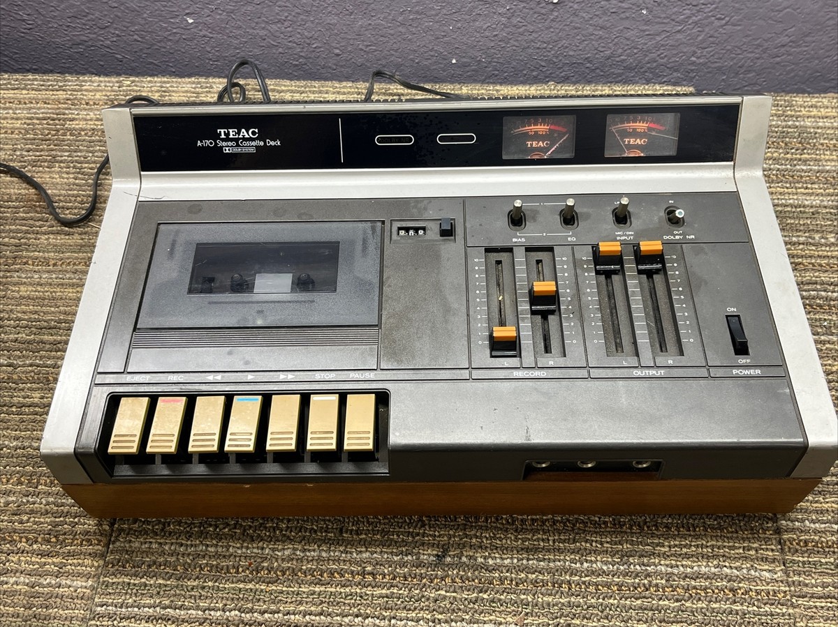 TEAC A-170 Stereo Cassette Deck Tape Player Recorder 1970's