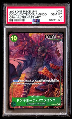 PSA 10 Donquixote Doflamingo OP04-031 Kingdoms of Intrigue