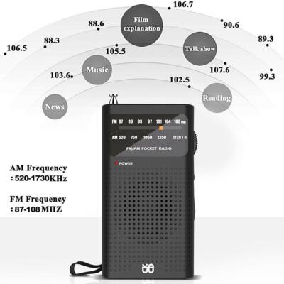 Slim Portable Pocket AM/FM World Receiver Silver mini Y0I P2C9 AM/FM Radio T2D5