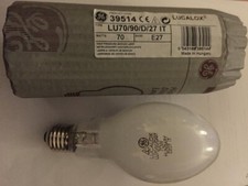 GE Lucalox 39514 70W High Pressure Sodium Lamp LU70/90/D/27 IT E27 Bulb
