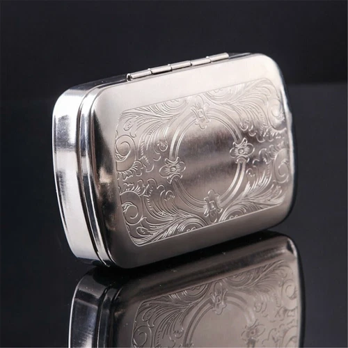 Tobacco Rolling Storage Container Box Metal Automatic Cigarette Smoking Case - Picture 5 of 12